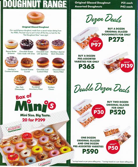 krispy kreme donuts menu philippines